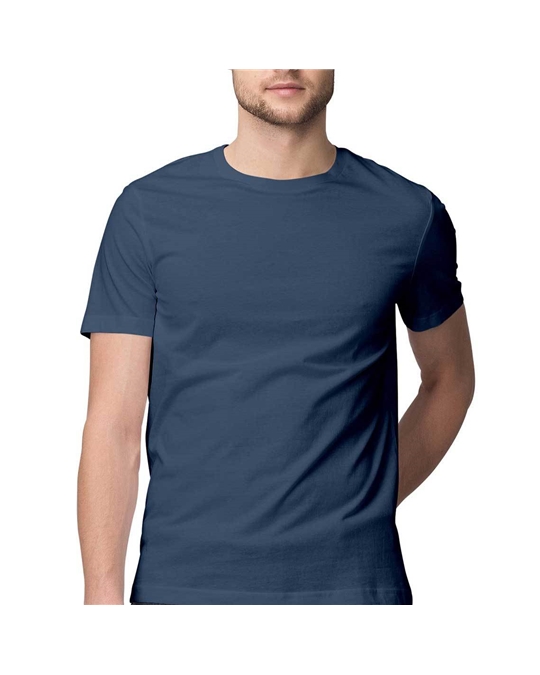 Navy Blue Unique 100% cotton Plain T-Shirt
