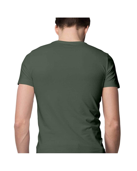 Olive Green Unique 100% cotton Plain T-Shirt