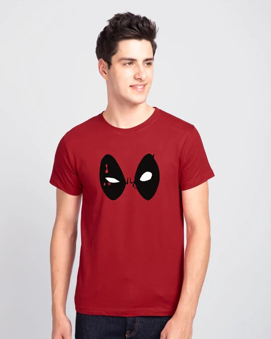 Deadpool Eyes Printed T-Shirt