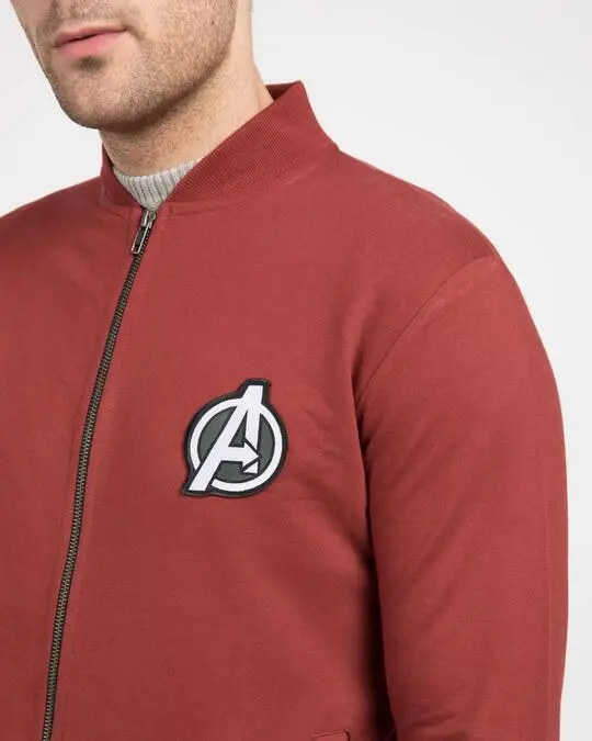 Avengers Logo Badge Printed Jacket