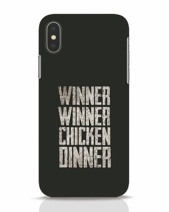 Winner Winner Chicken Dinner PUBG Printed iPhone X Mobile Cover